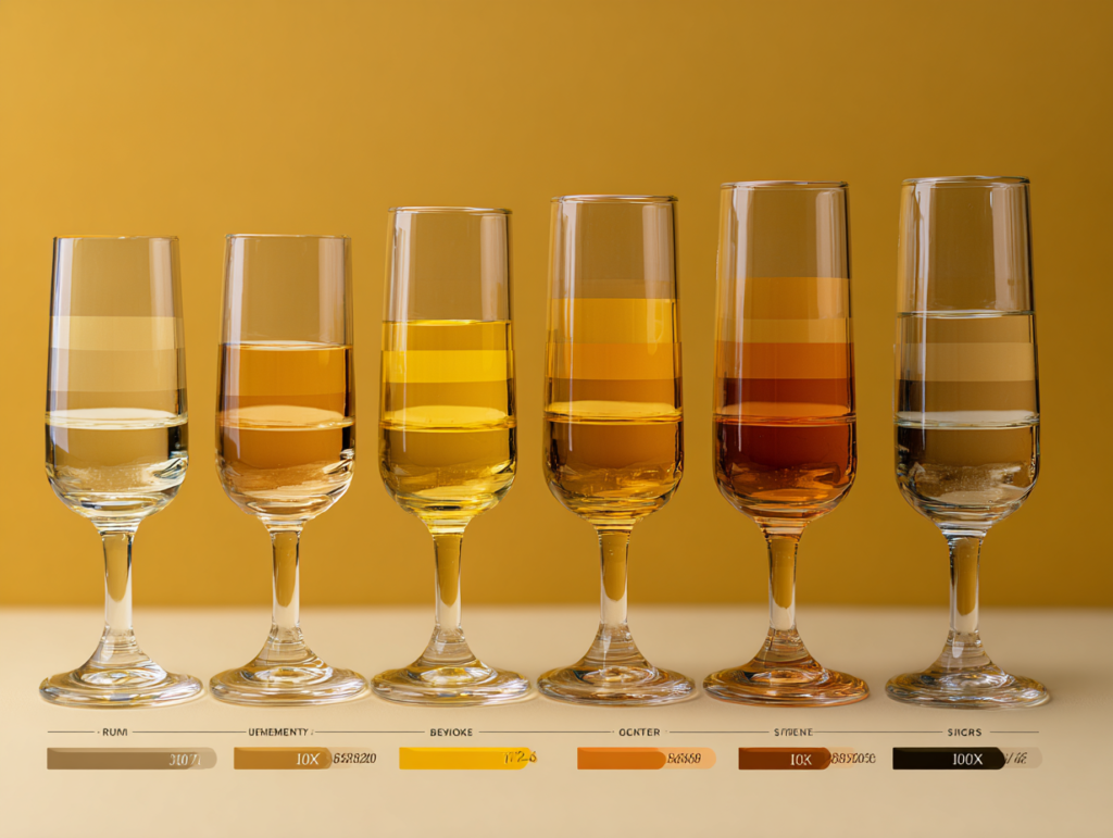 Infographic showing the wine sweetness scale from dry to sweet.